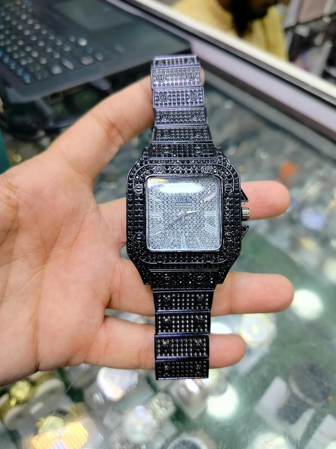 Luxury Diamond Studded Watch for Men - Fully Iced Out