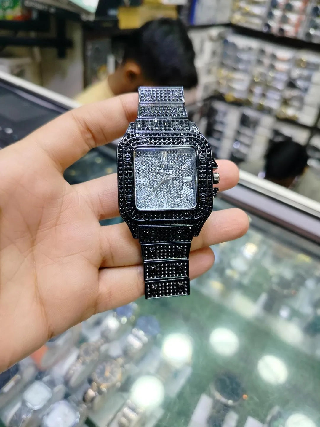 Luxury Diamond Studded Watch for Men - Fully Iced Out